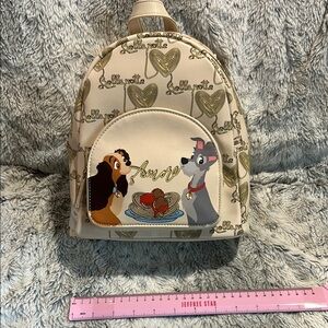 Disney Dani Nichole Cream Lady and the Tramp Backpack